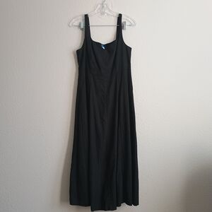 Old Navy Linen Blend Black Dress